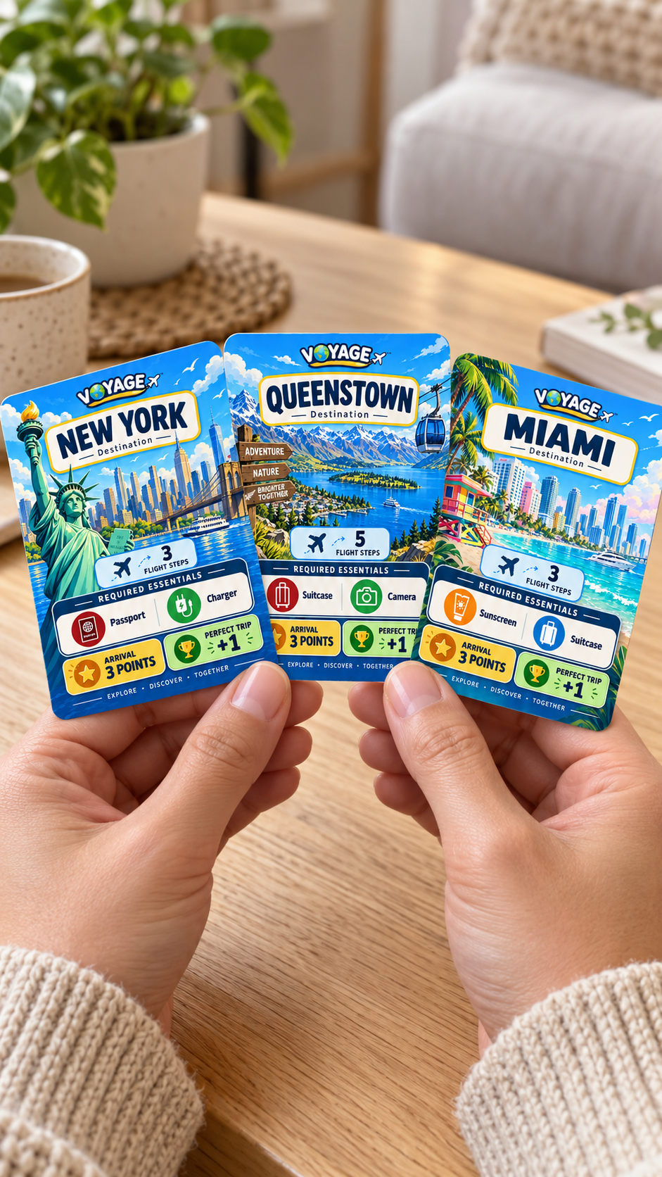 Voyage™ (Standard Edition) – Travel Card Game for Kids, Teens & Families | Ages 8+ - Quesbo