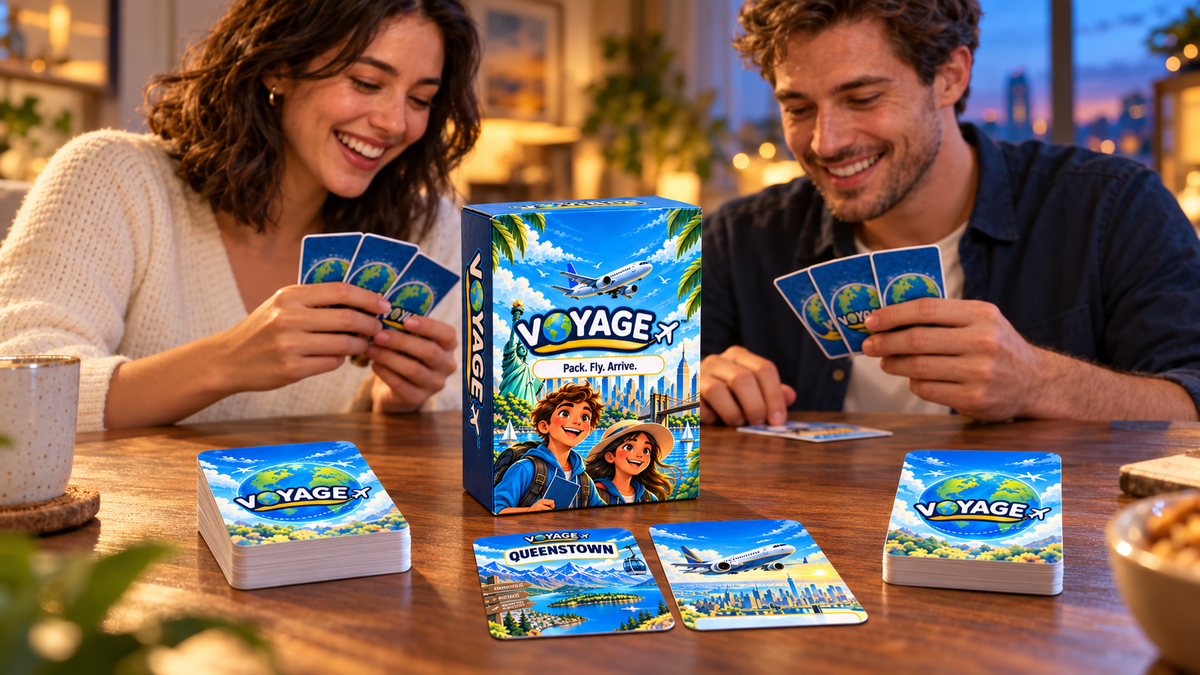 Voyage™ (Standard Edition) – Travel Card Game for Kids, Teens & Families | Ages 8+ - Quesbo
