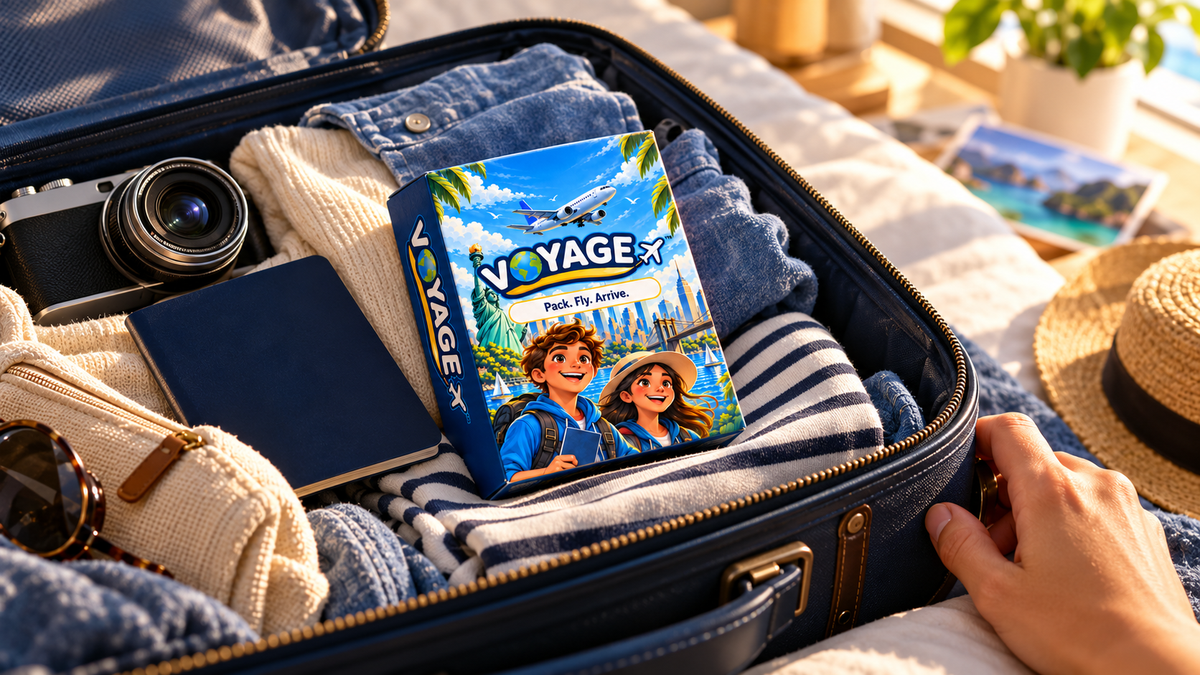 Voyage™ (Standard Edition) – Travel Card Game for Kids, Teens & Families | Ages 8+ - Quesbo
