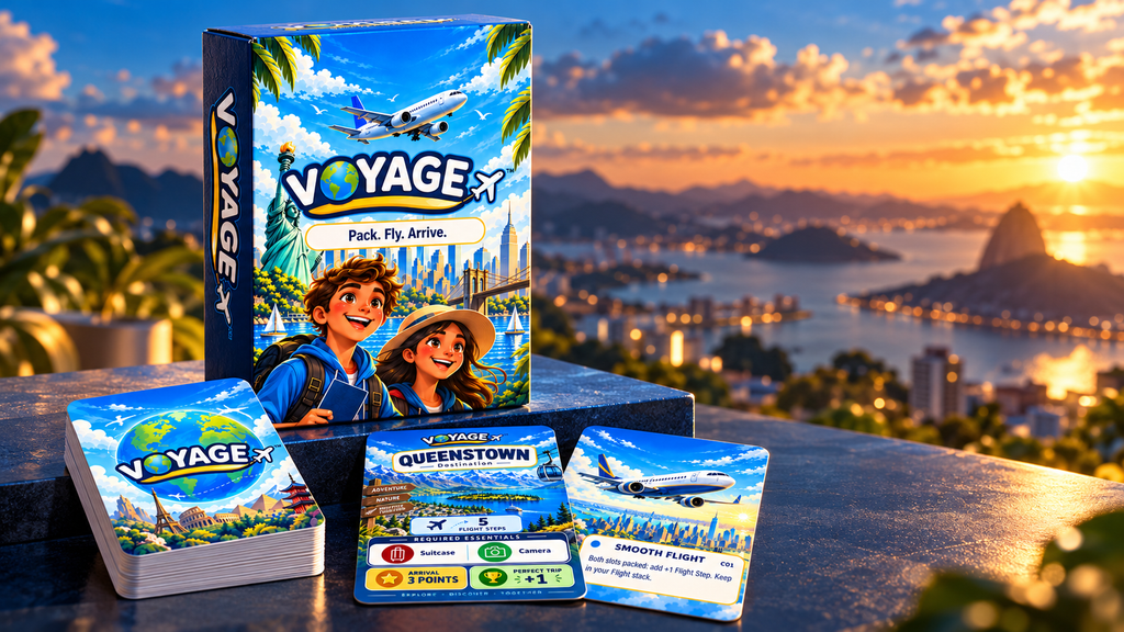 Voyage™ (Standard Edition) – Travel Card Game for Kids, Teens & Families | Ages 8+ - Quesbo