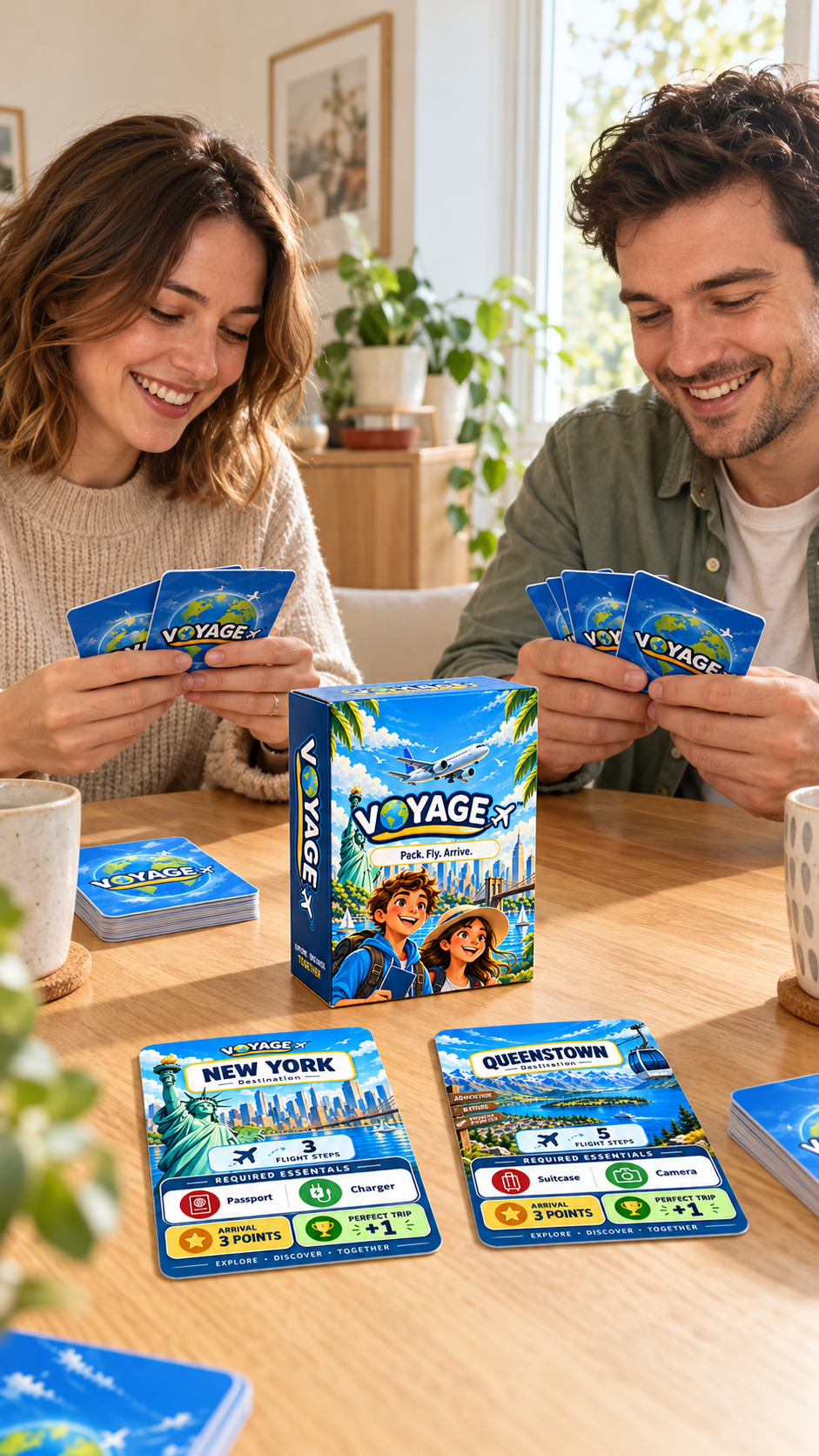Voyage™ (Standard Edition) – Travel Card Game for Kids, Teens & Families | Ages 8+ - Quesbo