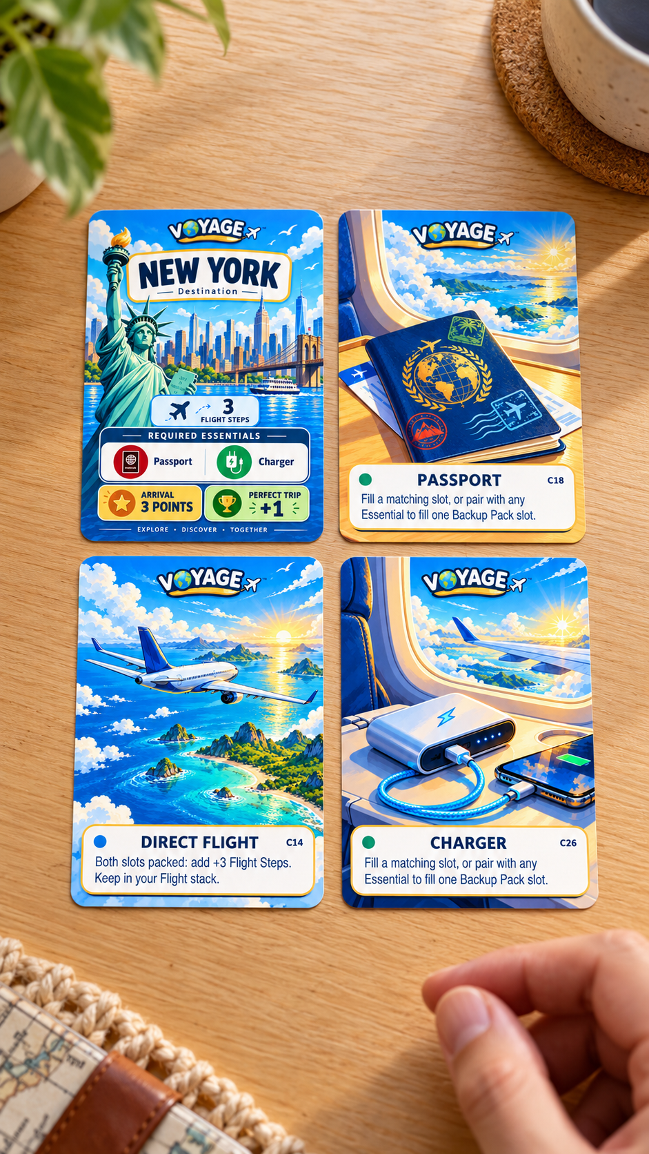Voyage™ (Standard Edition) – Travel Card Game for Kids, Teens & Families | Ages 8+ - Quesbo