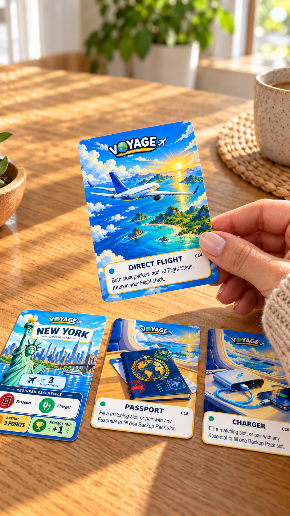 Voyage™ (Standard Edition) – Travel Card Game for Kids, Teens & Families | Ages 8+ - Quesbo