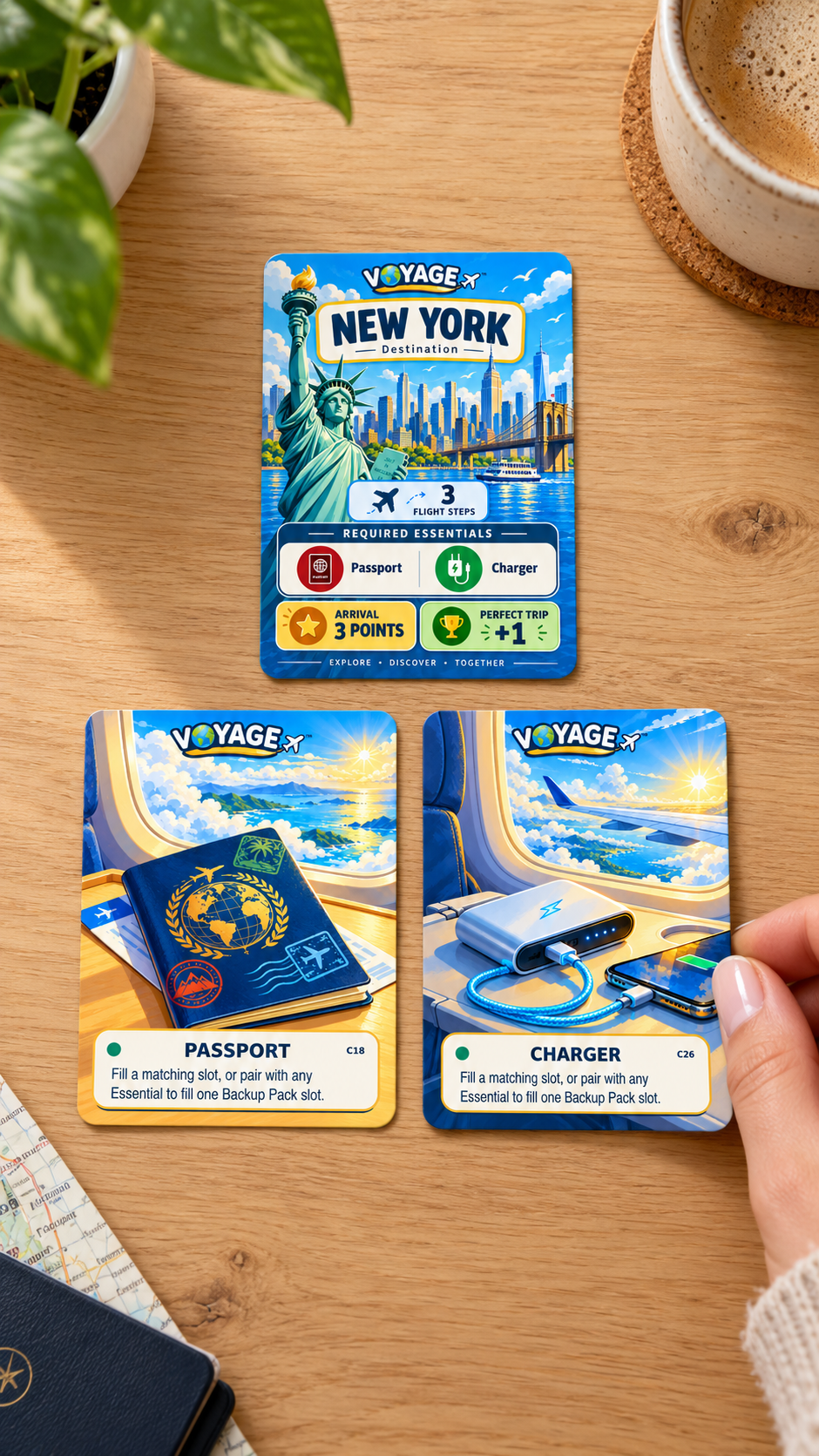 Voyage™ (Standard Edition) – Travel Card Game for Kids, Teens & Families | Ages 8+ - Quesbo