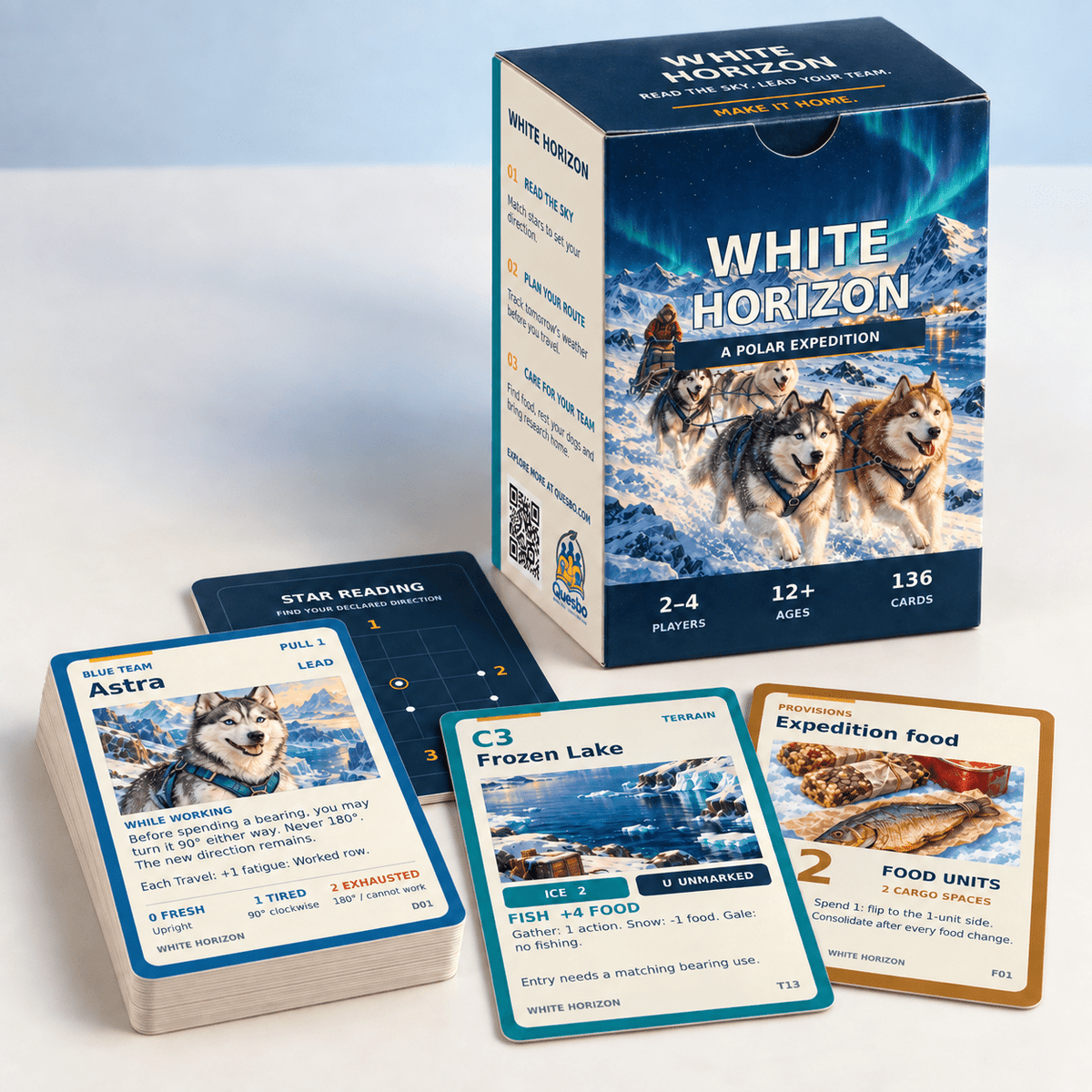 White Horizon – A Polar Expedition Strategy Card Game | Ages 12+ - Quesbo